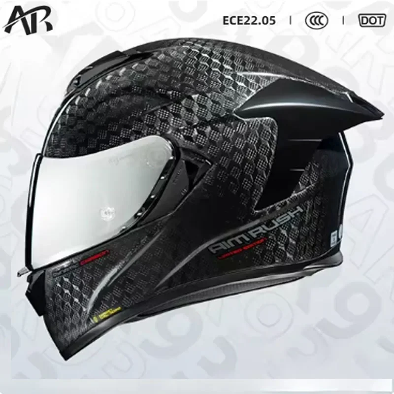 Full Face Helmet Carbon Fiber - Ar 12k fibra de carbono capacete