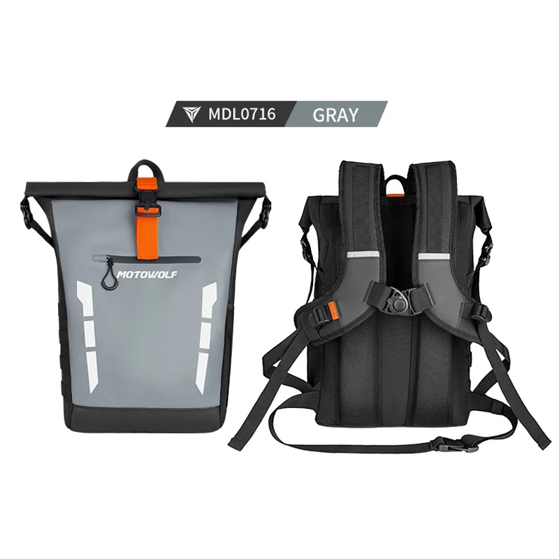 Motorcycle Helmet Bag Backpack - Motowolf mochila para motocicleta, à prova