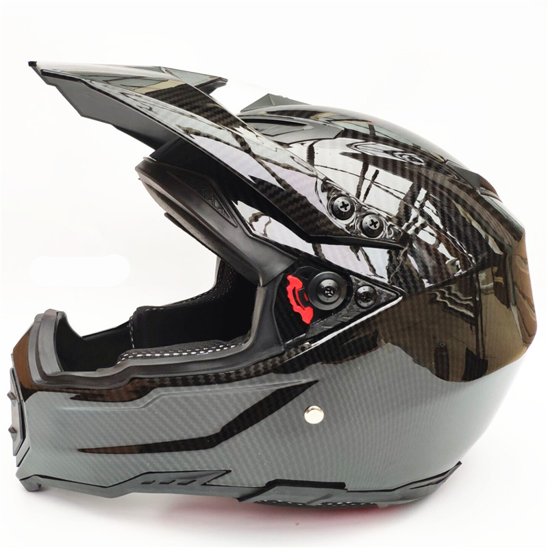 Full Face Helmet Carbon Fiber - Padrão de fibra de carbono abs