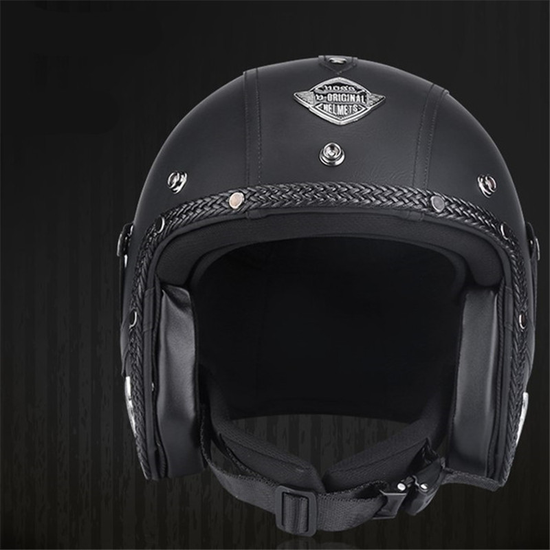 Open Face Helmet Retro Vintage - Nova chegada capacetes de rosto aberto