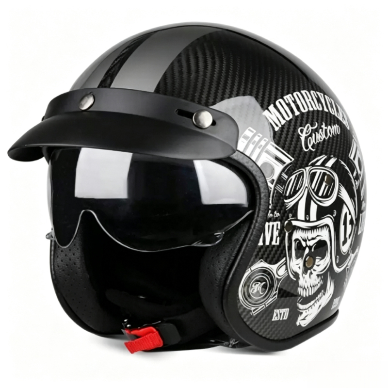 Motorcycle Helmet Sun Visor Inner - Capacete de motocicleta em fibra de