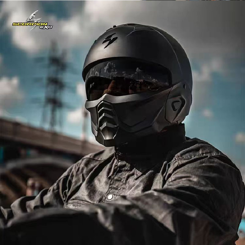 Full Face Helmet Carbon Fiber - Capacete de motocicleta eua escorpião exo-combat
