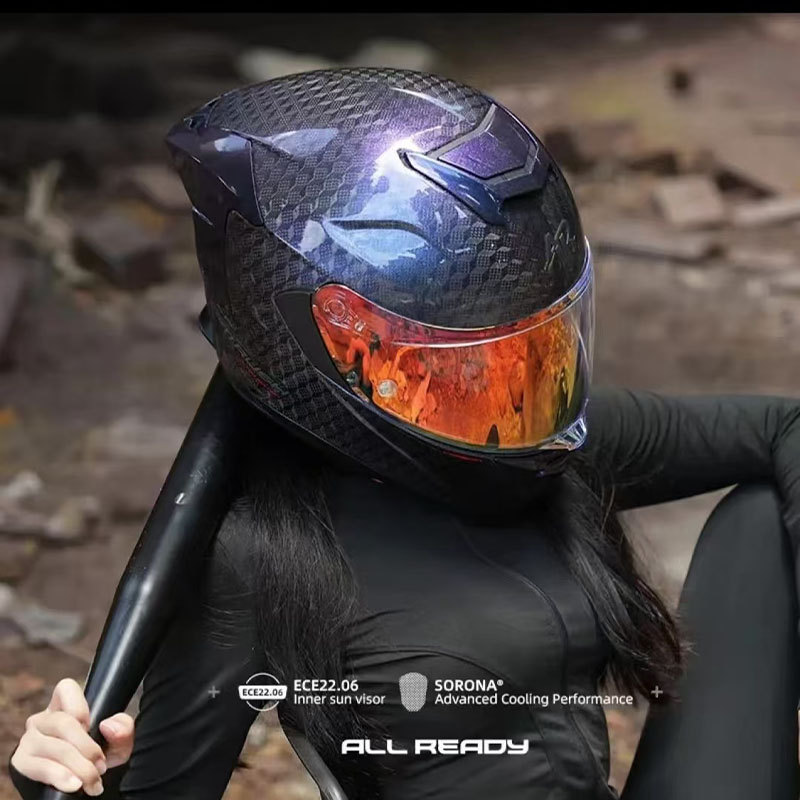 Ar 12k fibra de carbono capace - Full Face Helmet Carbon Fiber avaliação e preço