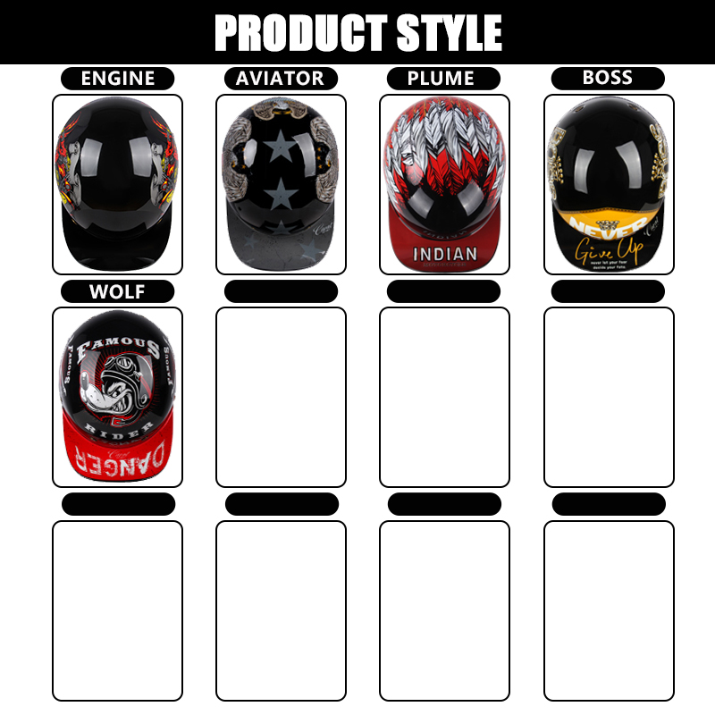 Capacete de verão aberto para  - Open Face Helmet Retro Vintage avaliação e preço