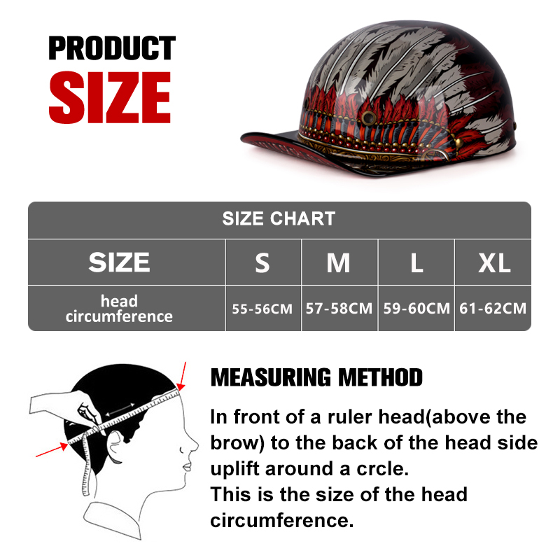 Capacete de verão aberto para  - Open Face Helmet Retro Vintage avaliação e preço