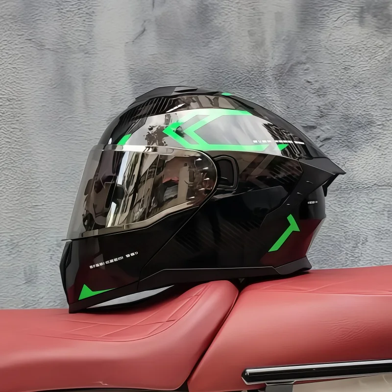 Capacete de motociclismo uniss - Flip Up Helmet Dual Visor avaliação e preço
