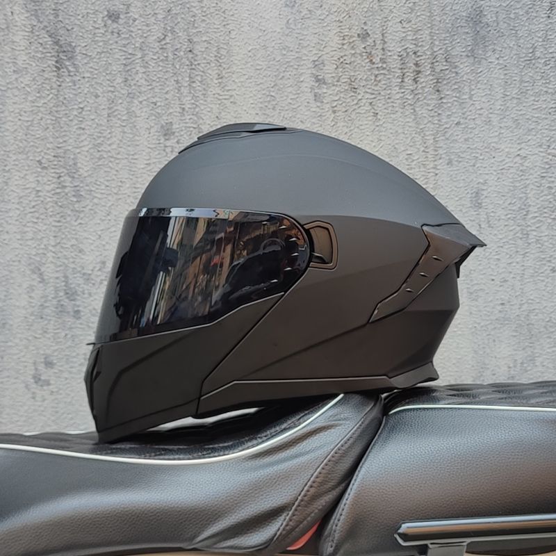 Capacete de motociclismo uniss - Flip Up Helmet Dual Visor avaliação e preço