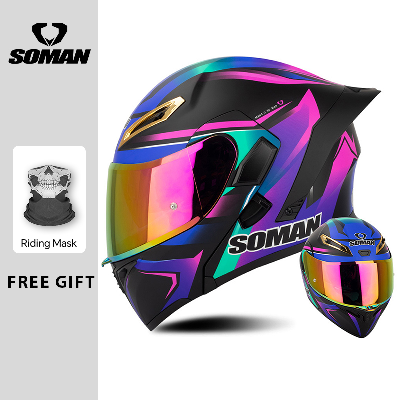 Capacete de motocicleta mascul - Modular Motorcycle Helmet Dot Approved avaliação e preço