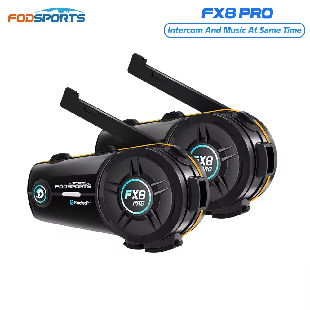2 Peças Fodsports FX8 Pro Inte - Motorcycle Helmet Bluetooth Built In avaliação e preço