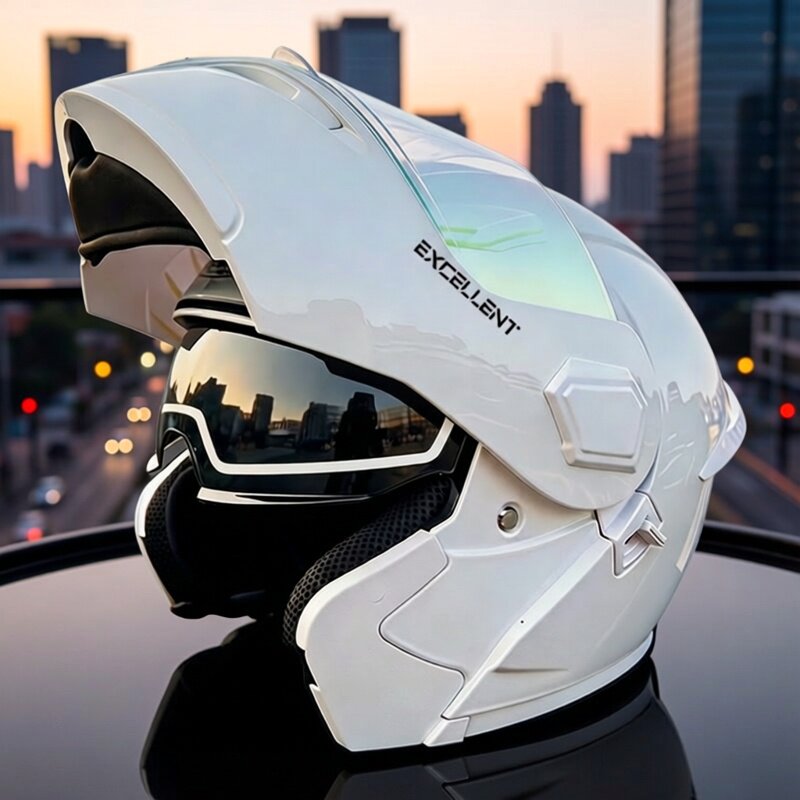 Capacete Modular para Motocicl - Motorcycle Helmet Sun Visor Inner avaliação e preço