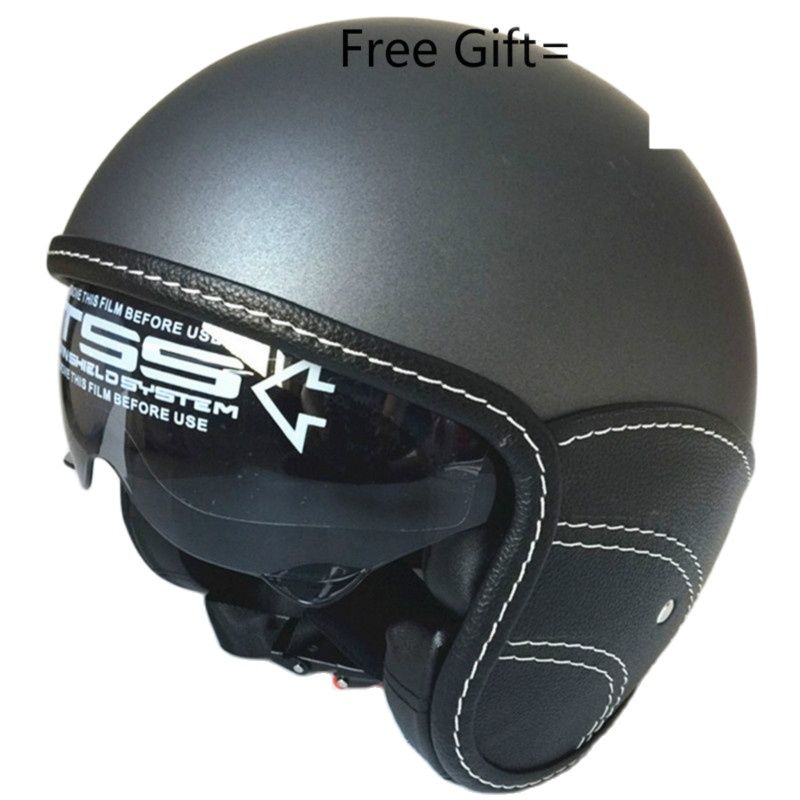 Capacete de motocicleta meia c - Open Face Helmet Retro Vintage avaliação e preço