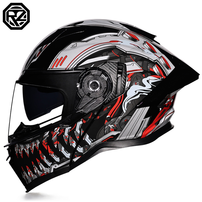 Capacete Modular Rebatível ORZ - Modular Motorcycle Helmet Dot Approved avaliação e preço