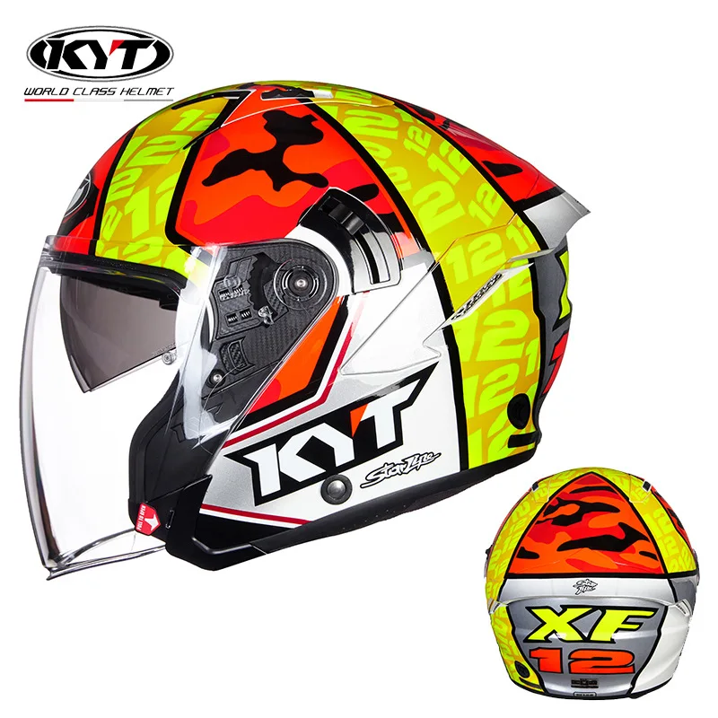 KYT-Vintage Open Face Capacete - Open Face Helmet Retro Vintage avaliação e preço