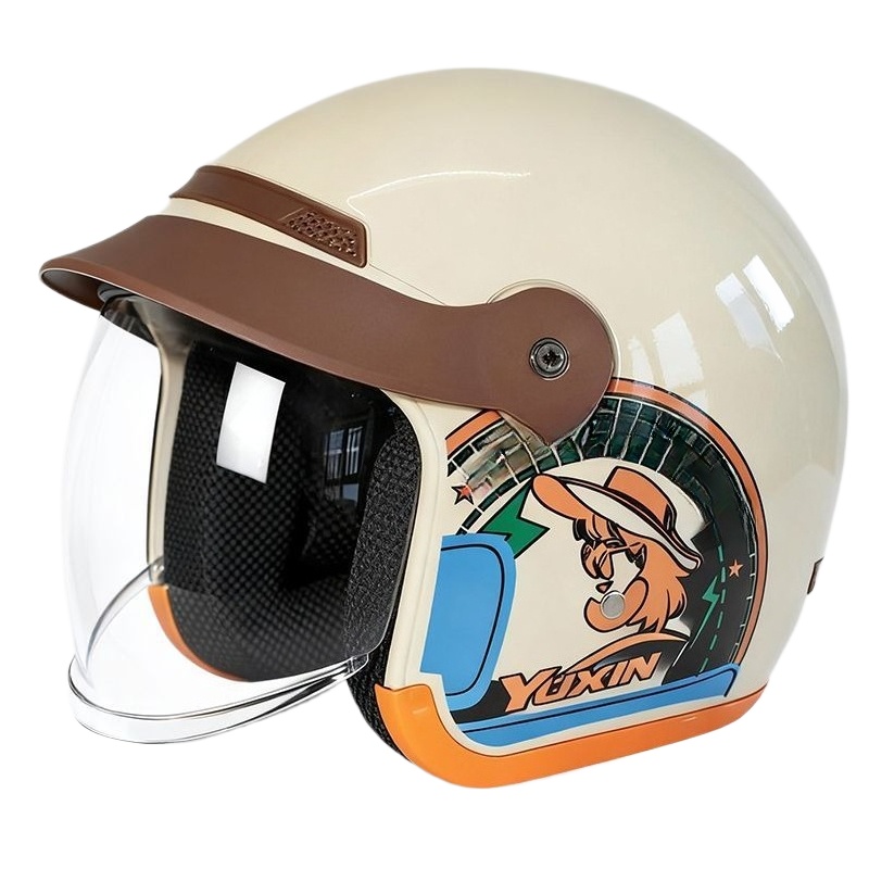 Capacete de Motocicleta Vintag - Motorcycle Helmet Sun Visor Inner avaliação e preço