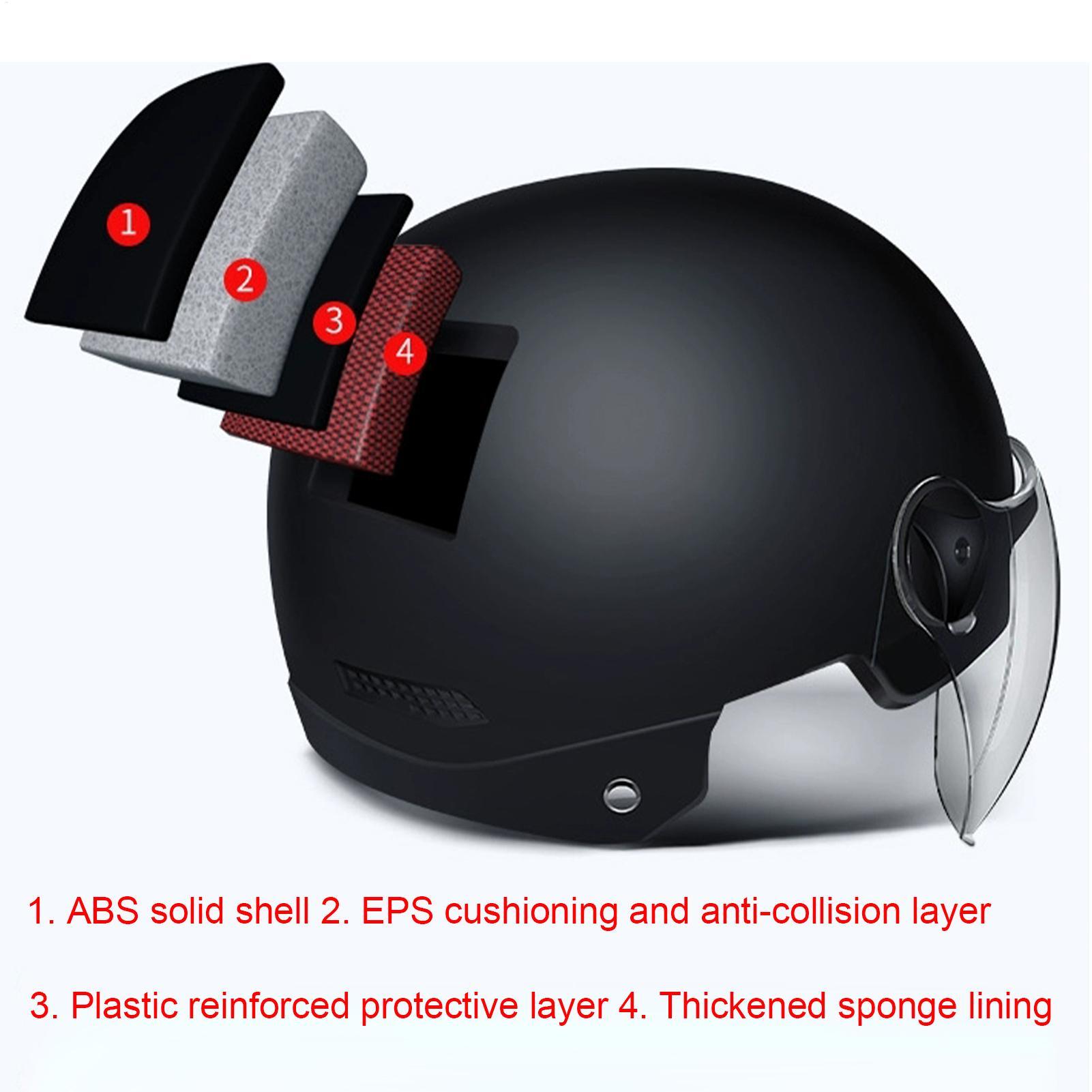 Capacetes de motocicleta meia  - Motorcycle Helmet Sun Visor Inner avaliação e preço