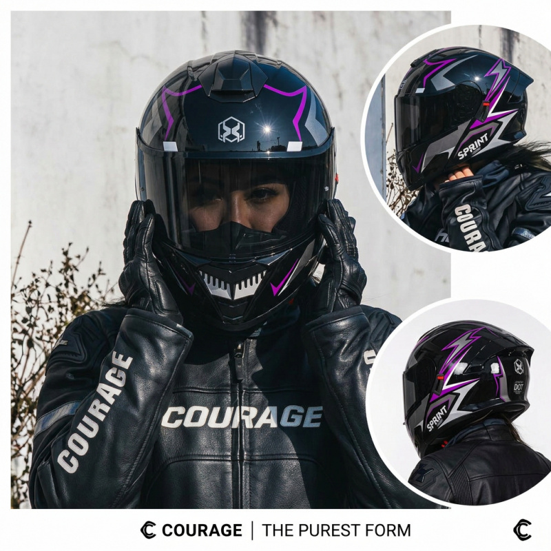 Capacete de Motocicleta Modula - Modular Motorcycle Helmet Dot Approved avaliação e preço