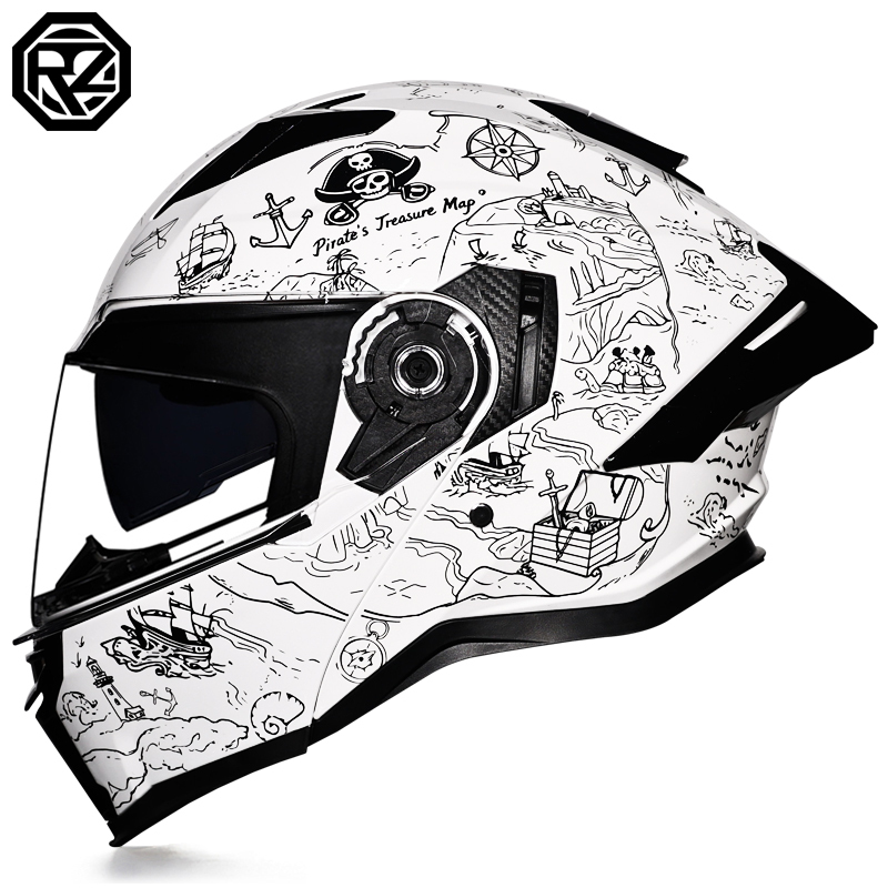 Capacete Modular ORZ-997-DOT P - Flip Up Helmet Dual Visor avaliação e preço