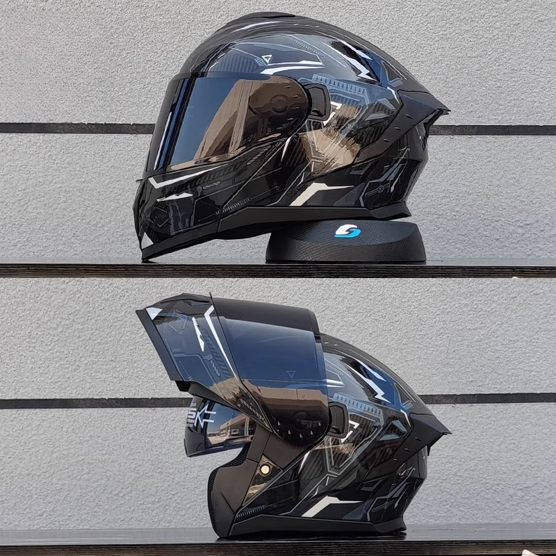Novo capacete modular de motoc - Modular Motorcycle Helmet Dot Approved avaliação e preço
