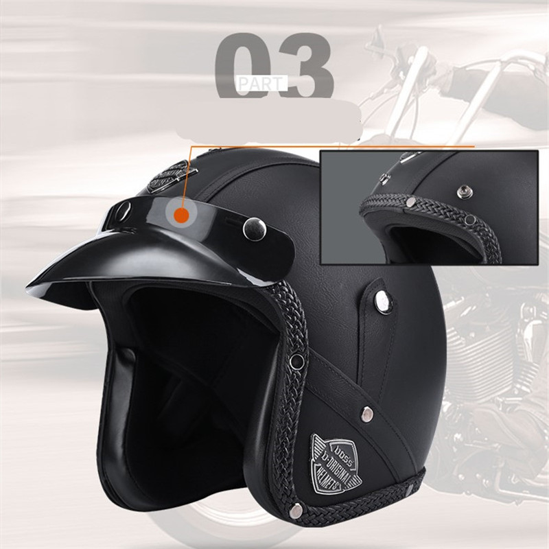 Nova chegada capacetes de rost - Open Face Helmet Retro Vintage avaliação e preço