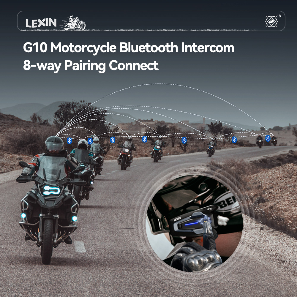 NEW-LEXIN G10 Intercomunicador - Motorcycle Helmet Bluetooth Built In avaliação e preço