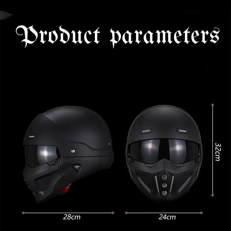 Capacete retrô vintage para mo - Full Face Helmet Carbon Fiber avaliação e preço