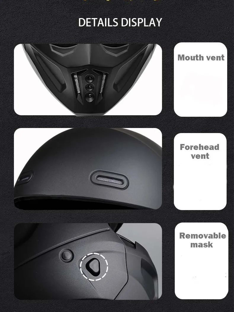 Capacete retrô vintage para mo - Full Face Helmet Carbon Fiber avaliação e preço