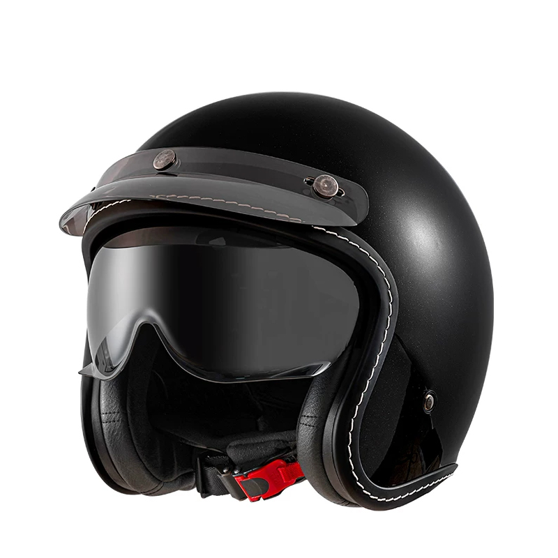 Capacete Retro Aberto 3/4 para - Motorcycle Helmet Sun Visor Inner avaliação e preço