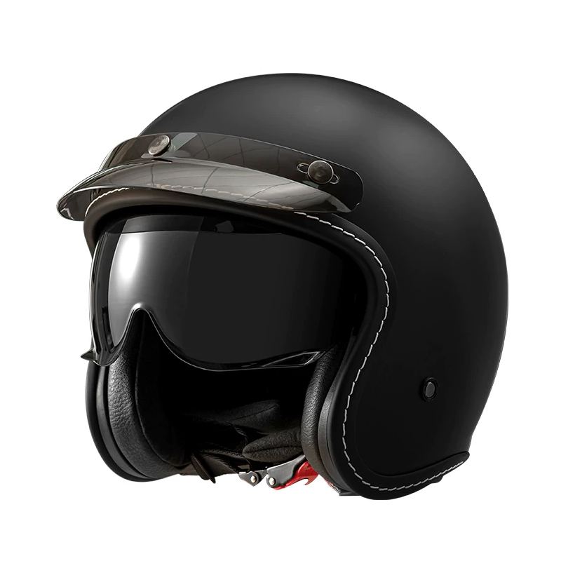 Capacete Retro Aberto 3/4 para - Motorcycle Helmet Sun Visor Inner avaliação e preço