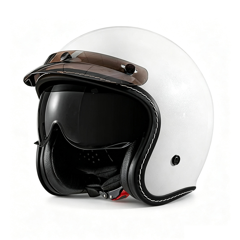 Capacete Retro Aberto 3/4 para - Motorcycle Helmet Sun Visor Inner avaliação e preço