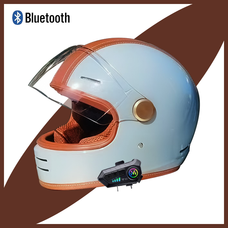 Capacete de motocicleta vintag - Open Face Helmet Retro Vintage avaliação e preço