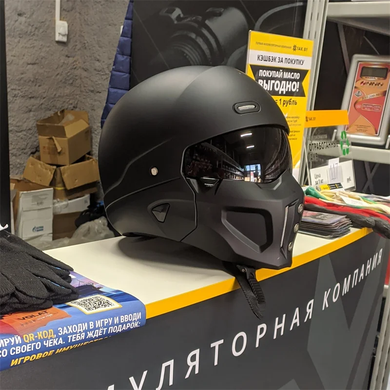 Novo Capacete Retro Scorpion 2 - Modular Motorcycle Helmet Dot Approved avaliação e preço