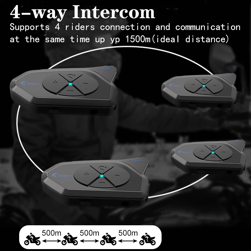 Motocicleta Bluetooth Intercom - Motorcycle Helmet Bluetooth Built In avaliação e preço