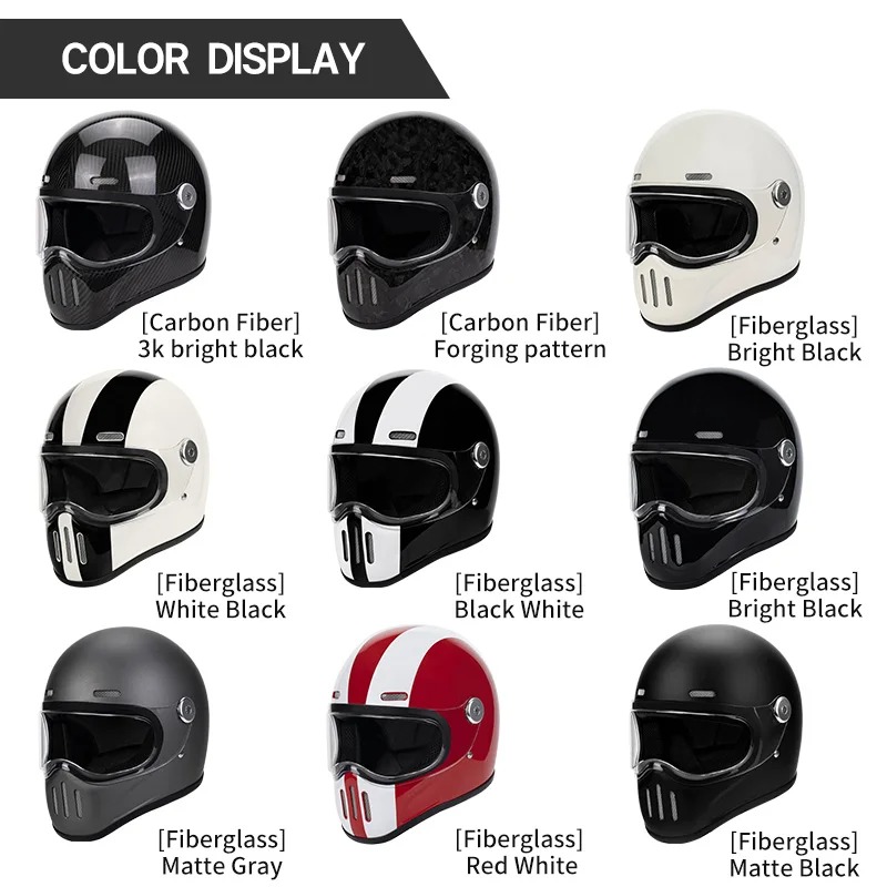 Capacete Integral para Motocic - Full Face Helmet Carbon Fiber avaliação e preço