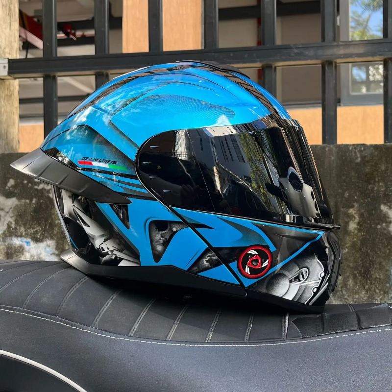 Capacete de Motocicleta Certif - Modular Motorcycle Helmet Dot Approved avaliação e preço