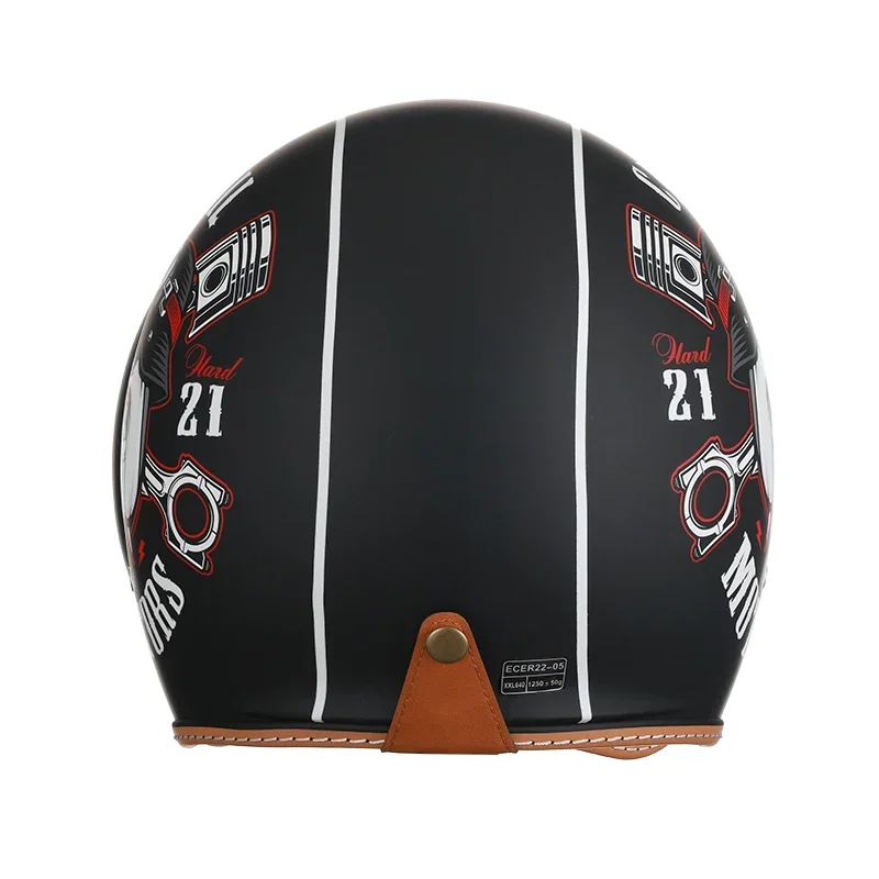 Retro 3/4 rosto aberto metade  - Modular Motorcycle Helmet Dot Approved avaliação e preço