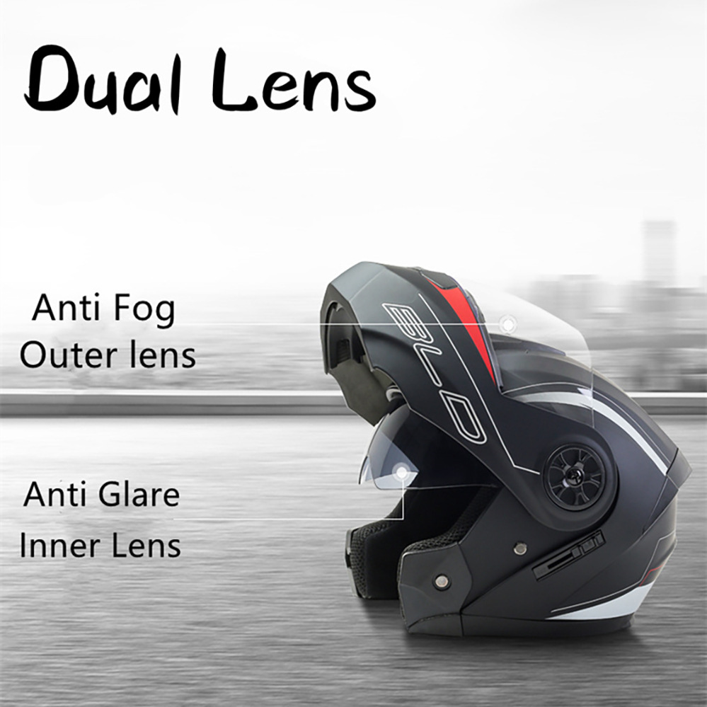 Bld 161 rosto cheio capacete d - Motorcycle Helmet Sun Visor Inner avaliação e preço