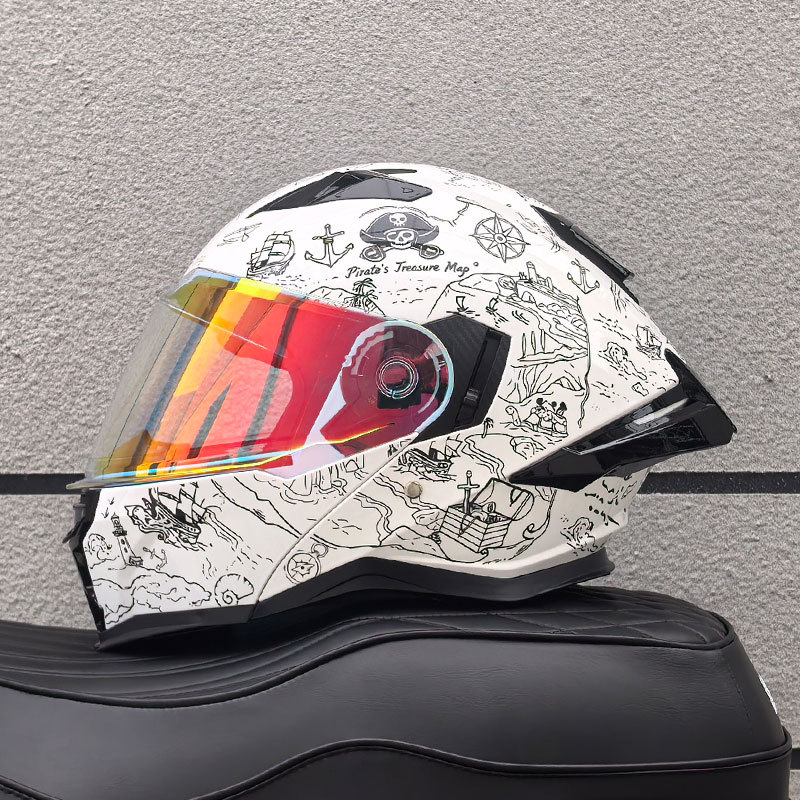 Capacete Modular Unissex para  - Modular Motorcycle Helmet Dot Approved avaliação e preço