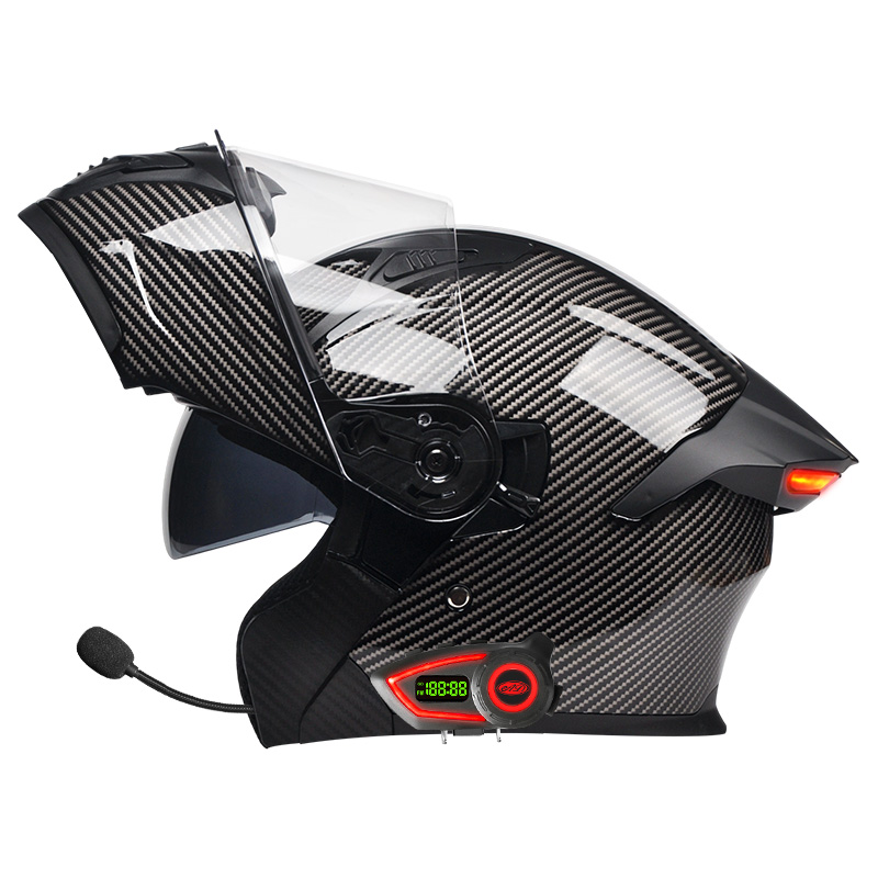 Capacetes de Motocicleta em Ma - Motorcycle Helmet Bluetooth Built In avaliação e preço