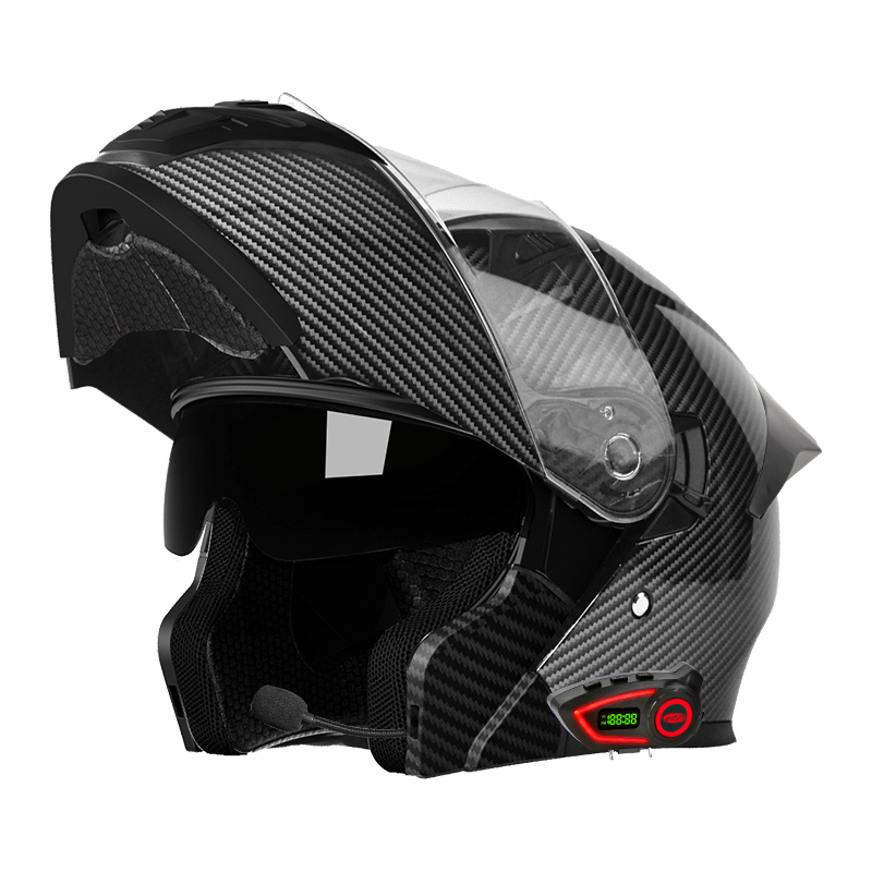 Capacetes de Motocicleta em Ma - Motorcycle Helmet Bluetooth Built In avaliação e preço