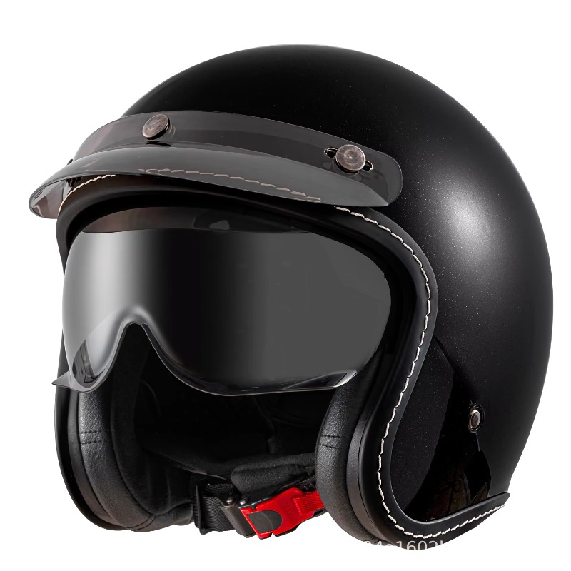 Capacete de Moto Aberto Vintag - Open Face Helmet Retro Vintage avaliação e preço